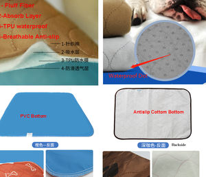 AmTop Seller Wieder verwendbare wasch bare Hunde-Pee-<span class=keywords><strong>Pads</strong></span> Haustier-Trainings matten Welpen-Pee-Pad für Hunde - Product Image 6