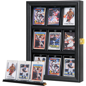 98% Protection UV acrylique sport carte vitrine verrouillable collecteur de cartes à collectionner support d'affichage mural - Product Image 1