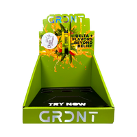 Kunden spezifisches Logo gedruckt Supermarkt Papier Display Unit Box Karton Kleine Theke Tischplatte Display Stand Retail Cardboard Box
