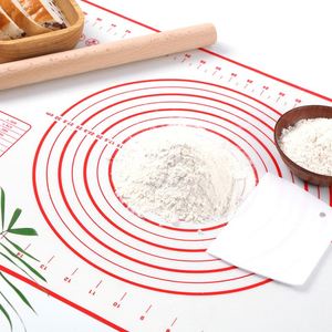 Custom 0.4mm/0.7mm Thickness Measurements Silicone Kneading Dough <b>Rolling</b> Large Pastry Baking <b>Mat</b> Sheet - Product Image 5