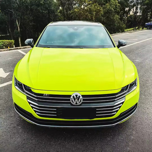 Hot Sale Coral <strong>Fluorescent</strong> Yellow Car Change <strong>Color</strong> <strong>Vinyl</strong> Wrapping Film Car Stickers - Product Image 4