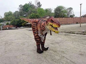 Costume de <span class=keywords><strong>dinosaure</strong></span> animatronique grandeur nature, fait main, haute qualité, réaliste, pour adulte <span class=keywords><strong>homme</strong></span>, costume de mascotte de Noël - Product Image 3