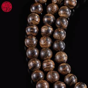 Bracelet en Bois d'Agar Naturel de Malaisie, 108 Perles de 6mm, Grade Entièrement Submergible dans l'Eau, Bijou Spirituel Rareté à Forte Concentration d'Huile Parfumée, 16.9g - Product Image 3