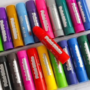 24 Uds. Barras de pintura al temple sólidas de secado rápido a base de agua lavables no tóxicas crayón multiusos - Product Image 2