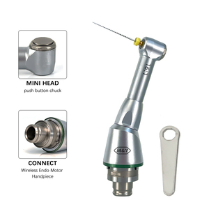 Cabezal de Contraángulo de Acero Inoxidable con Botón Eléctrico Dental, Reducción 16:1, para <span class=keywords><strong>Tratamiento</strong></span> Endodóntico con Motor Endo - Product Image 1