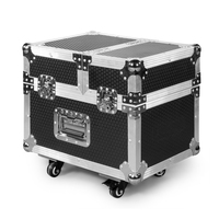 Machine à brouillard professionnelle 600W à double tête avec flightcase, générateur de brume à sortie continue pour mariages, clubs et spectacles DJ