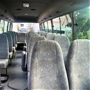 Noktalar mal kullanılan Toyota Coaster otobüs sağ el sürücü 30 koltuklu Toyota Coaster otobüs satılık
