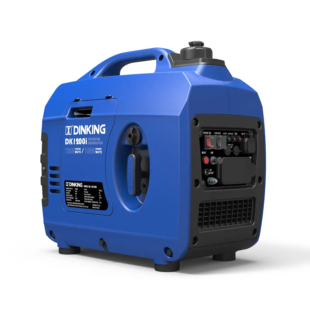 Dinking Quiet Inverter Generator 1.2kW Portable Gasoline Powered Generator for Outdoor Camping, DK1200i