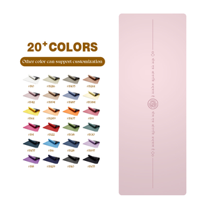 <span class=keywords><strong>Tapis</strong></span> de <span class=keywords><strong>yoga</strong></span> MISKA en caoutchouc de 5 mm/6 mm d'épaisseur <span class=keywords><strong>avec</strong></span> marquages symétriques et lignes d'alignement, longueur de 183 cm, sangle de transport pour débutants - Product Image 4