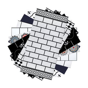<span class=keywords><strong>Relief</strong></span> Peel and Stick Carrelage Autocollants Mosaïque Style Amovible Sticker Auto-Adhésif Carrelage <span class=keywords><strong>Papier</strong></span> <span class=keywords><strong>Peint</strong></span> pour Cuisine Toilette Home Decor - Product Image 3