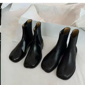 <span class=keywords><strong>Stivali</strong></span> Chelsea da <span class=keywords><strong>Donna</strong></span> in Vera Pelle con <span class=keywords><strong>Tacco</strong></span> Piatto, Forma Personalizzata, Produzione all'Ingrosso - Product Image 4