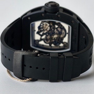 Reloj mecánico personalizado de alta gama UMI RM055 EMUL2 con movimiento Vaucher, esqueleto de cerámica negra. - Product Image 6