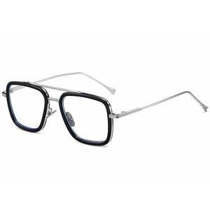 Nuovi Occhiali Unisex alla <span class=keywords><strong>Moda</strong></span> 2022 con Montatura Quadrata, Lenti Polarizzate Anti-Luce Blu in PC+Metallo, Adattabili a Lenti Graduate - Product Image 2