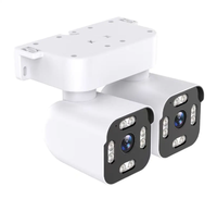Harga Pabrik Baru Kamera CCTV Outdoor Dua Lensa 180 Derajat 3MP+3MP Wifi Dual Lens View Two Bullet Camera IP PTZ