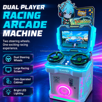 Machine de jeu de course de voitures rapide attrayante pour deux joueurs, pour enfants de 6 ans et plus, avec garantie d'un an, jeu d'arcade de course