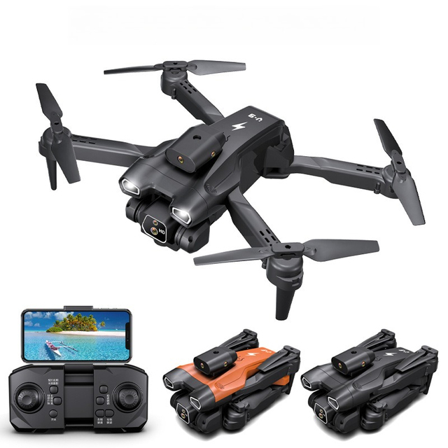 V9 Mini Foldable Uav 4K HD Camera Obstacle Avoidance Aerial Photography Brushless Quadcopter Drones