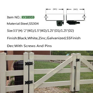 مفصلات سياج بيضاء ذات إغلاق ناعم من مصنع SAM-UK، أدوات أجهزة السياج بالجملة - Product Image 6