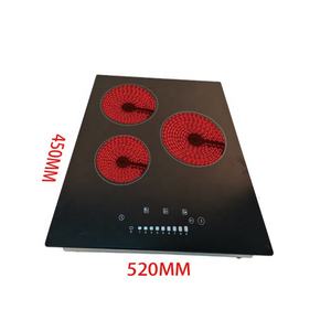 Fabricant chinois ODM/OEM, plaque de cuisson en verre vitrocéramique, 3 brûleurs, commande numérique, cuisinière électrique encastrée, plaque de cuisson en céramique, cuisinière infrarouge 5KW - Product Image 5
