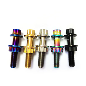 TITST TC4 Titanium Alloy Flange Bolt 12 <strong>Angle</strong> M7X32 Modified Car Flange Wheel Hub <strong>Screw</strong> 12 Point M8 Racing Bolts - Product Image 1