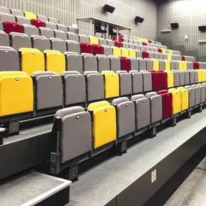 Decolorador telescópico/retráctil de gimnasio para interior de China, para baseballs, rugby/arena, entretenimiento deportivo, silla plegable para brazo/asiento JY-768