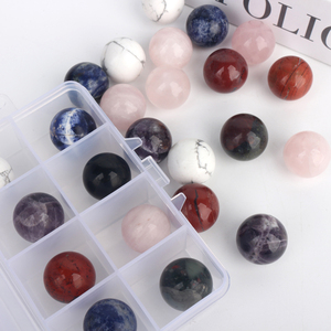 Wholesale Natural <b>Crystal</b> <b>Ball</b> 2cm Rose Quartz Amethyst Obsidian Mini Sphere for Healing - Product Image 2
