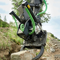 Attache rapide flexible à couple élevé, inclinable et rotative, pour excavatrice de 2 à 10 tonnes