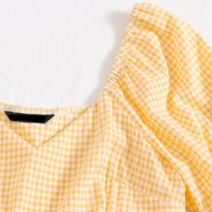 Elegante e Versatile <span class=keywords><strong>Camicetta</strong></span> in Chiffon Casual <span class=keywords><strong>a</strong></span> <span class=keywords><strong>Maniche</strong></span> <span class=keywords><strong>Corte</strong></span> con Scollo <span class=keywords><strong>a</strong></span> V e <span class=keywords><strong>Maniche</strong></span> <span class=keywords><strong>a</strong></span> Sbuffo per Donne, Estiva, ad Asciugatura Rapida e Traspirante - Product Image 4