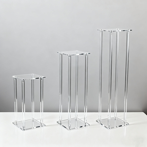 High Quality Modern Wedding Table Decoration <strong>Flower</strong> Rack and <strong>Vase</strong> Set Plastic Party Ornaments Customizable Color &amp; Size - Product Image 2