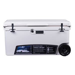 Glacière portable 100L avec roues pour le stockage des aliments, idéale pour le camping et les aventures en plein air - Product Image 4