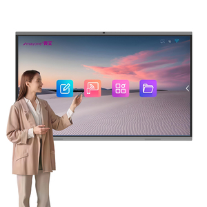 กระดานอัจฉริยะ 55-110 นิ้ว จอแอลซีดีแบบอินเทอร์แอคทีฟ กระดานไวท์บอร์ดอิเล็กทรอนิกส์ จอแบน สำหรับห้องเรียนและการสอนในโรงเรียน - Product Image 1