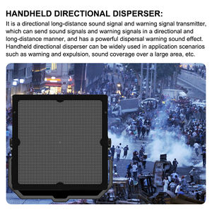 GD437 Avertisseur sonore compact avec stroboscope LED, microphone intégré, commande vocale, télécommande et prise en charge d'applications pour le contrôle des foules et la dissuasion des vols - Product Image 3