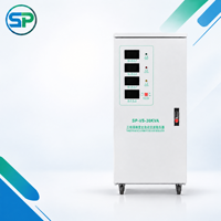 Stabilisateur de tension triphasé 30 kVA 380 V, régulateur de puissance automatique pour hôtels, complexes hôteliers et installations commerciales
