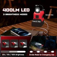 Convertisseur de courant portable 220W à onde sinusoïdale modifiée 5V 3A, efficacité 93%, 50/60Hz, convertit DC 18V en AC 110V, sortie unique USB-A, pour le camping