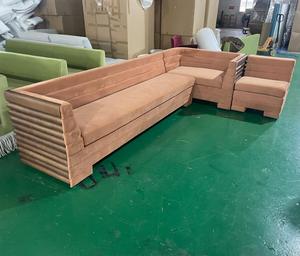 Sofá Moderno Personalizado para Sala de Estar con Diseño Único de Placa Trasera de Madera para Dormitorio y Uso en Hoteles - Product Image 3