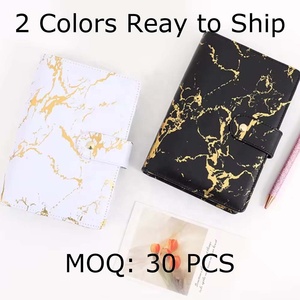 Carnet de budget A6 en marbre noir et blanc doré, personnalisable, idéal pour les cadeaux – Meilleures ventes - Product Image 2