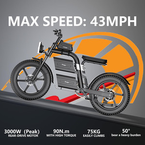 มอเตอร์ไซค์วิบากไฟฟ้า Freego 3000W Peak สำหรับผู้ใหญ่ 60V 40Ah สำหรับการเดินทางแบบออฟโรด ความเร็ว 80 กม./ชม. - Product Image 2