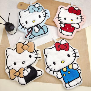 <span class=keywords><strong>Toalla</strong></span> <span class=keywords><strong>de</strong></span> Cocina KT Cat, Diseño <span class=keywords><strong>de</strong></span> Dibujos Animados, Tejido Liso <span class=keywords><strong>de</strong></span> Coral, Gruesa, Absorbente, Antipelusas, Ideal para Regalo - Product Image 2