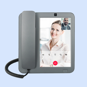 Sim thẻ thông minh <span class=keywords><strong>Android</strong></span> 10 4 gam không dây điện thoại cố định PSTN Máy tính để bàn <span class=keywords><strong>video</strong></span> điện thoại với 8 inch LCD màn hình cảm ứng - Product Image 1