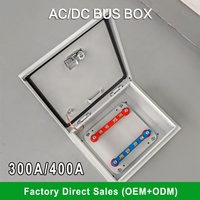 Boîte de distribution d'alimentation de barre omnibus AC/DC DC 1 en 3 sorties boîte de combinaison 300A 400A boîte de jonction pour le stockage d'énergie solaire nouvelle