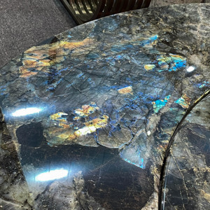 Bàn ăn bằng đá cẩm thạch tự nhiên hiện đại với chân kim loại cho phòng khách biệt thự sử dụng khách sạn - Product Image 6