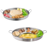 Daosheng Meilleure vente Plaque de cuisson ronde concave en acier inoxydable pour tortillas et tacos, pour camping en extérieur, style mexicain