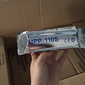 Rouleau de papier thermique médical pour échographie, blanc, 100% pâte de bois, UPP-110S pour imprimante - Product Image 2