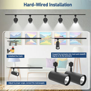 <b>Dimmable</b> <b>LED</b> Track <b>Light</b>, 10W–30W, Adjustable Angle, Commercial <b>Ceiling</b> Lighting System - Product Image 3