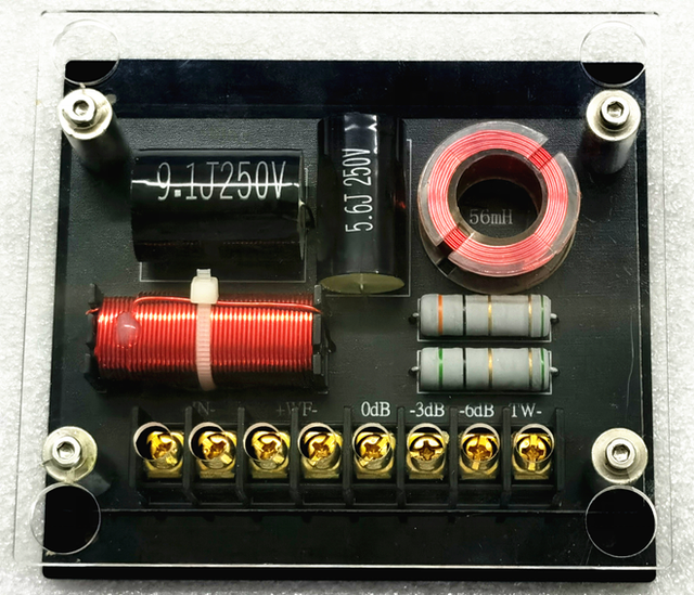 Speaker Audio Frequency Divider 2 Way Bass Treble Crossover