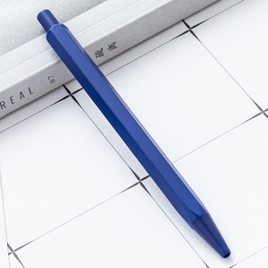 Customized Logo Matt Black White Metal Hexagonal Multi-Functional Ballpoint <b>Pen</b> 1.0mm Blue/Black Ink Digital Printing for Westin - Product Image 4