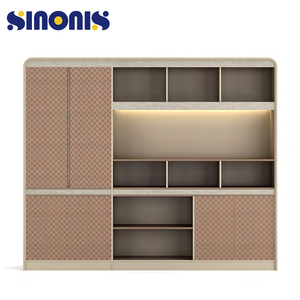 Sinonis ขายส่งโต๊ะทํางานคอมพิวเตอร์ไม้ขนาดใหญ่ที่ทันสมัยเฟอร์นิเจอร์มุมผู้บริหารโต๊ะสํานักงานขนาดใหญ่รูปตัว L - Product Image 5