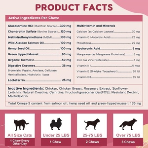 Suplemento de Colágeno Múltiple en Tabletas Masticables para Perros, Marca Privada OEM/ODM, Apoyo de Colágeno para la Salud de las Articulaciones y la Piel - Product Image 4
