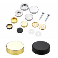Vis à tête plate en laiton pour publicité, clous décoratifs brillants en acier inoxydable avec capuchon pour miroirs, planches de verre, murs, 10 mm - 25 mm