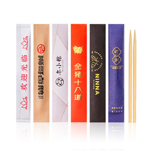 Assorted Colors Custom Toothpicks Packaging Mix Logo Printing for Event Planning, Bulk Promotional Items