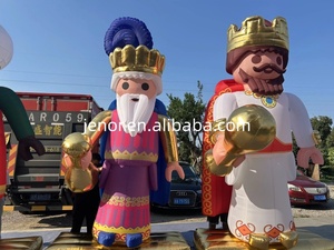 Gigantesca Decorazione Natalizia Gonfiabile da Esterno con Personaggio Re e 3 Re Magi - Product Image 3